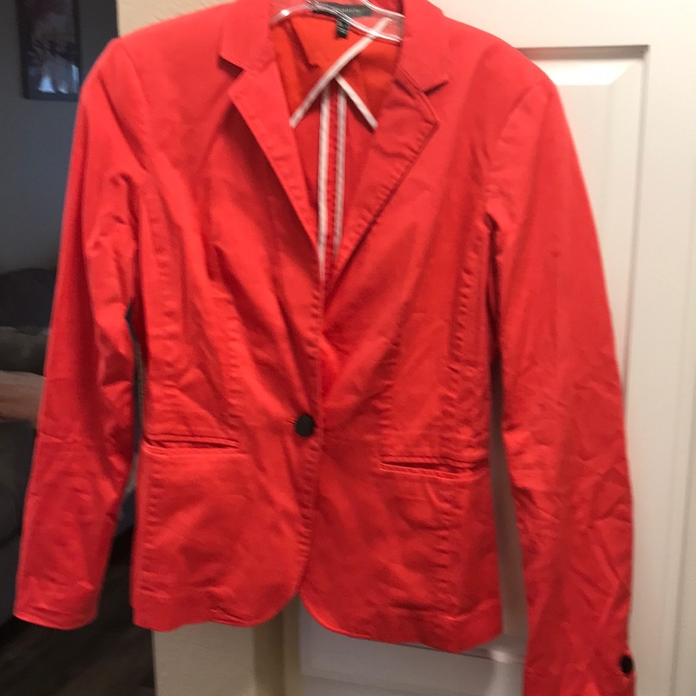 Adrianna Papell coral blazer